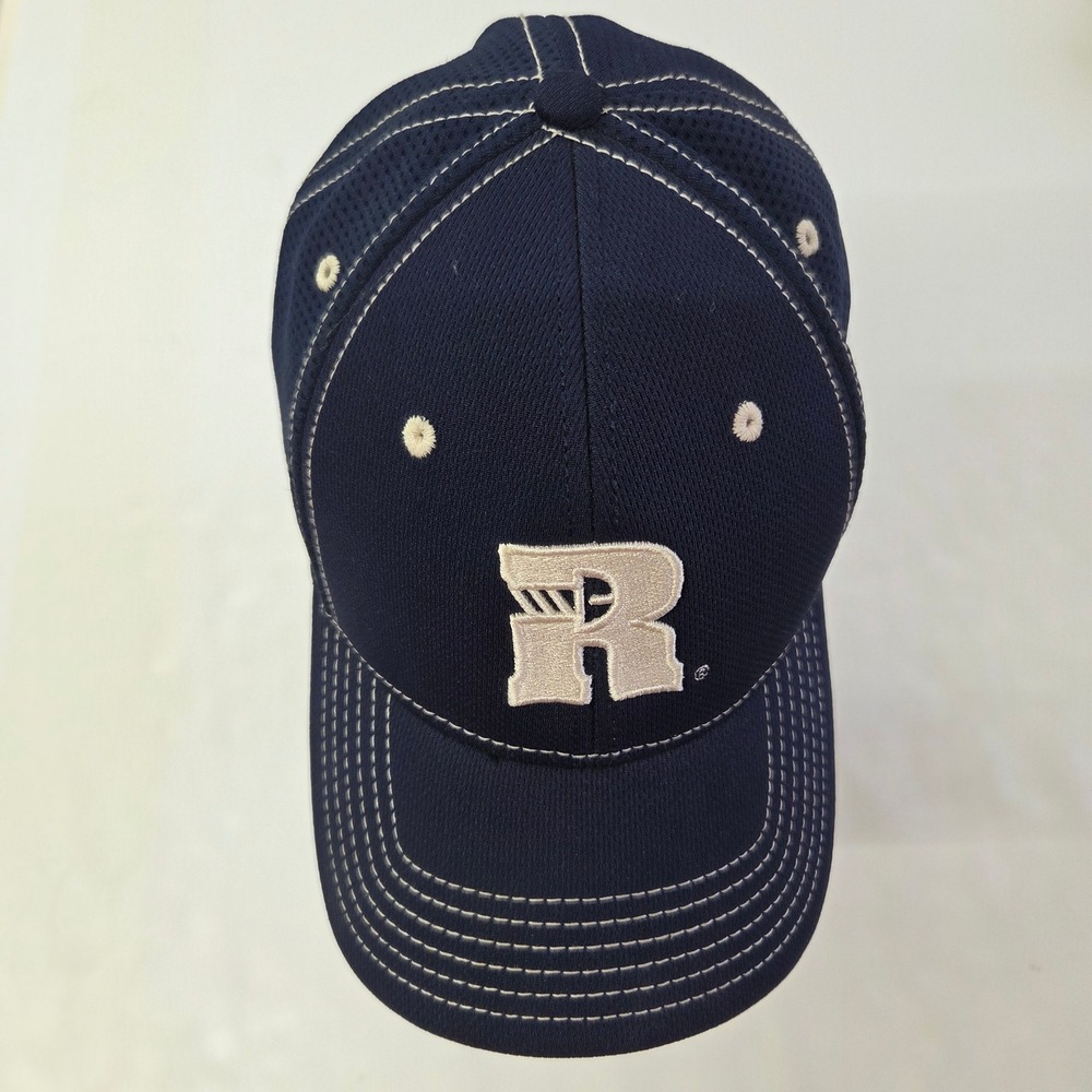 Wrangler Riggs Baseball Cap Mens L/XL Navy Blue A-Flex Mesh Embroidered Logo Hat